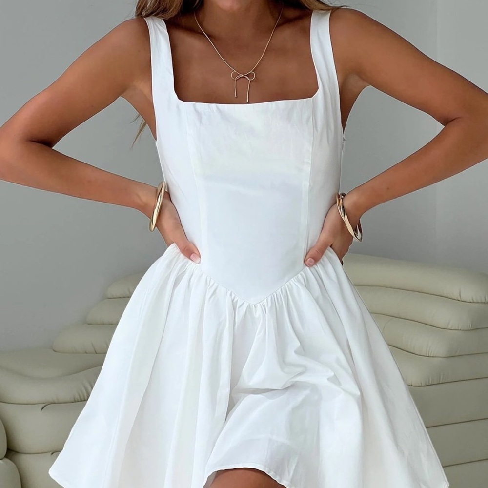 Princess Polly Straplie Mini Dress White